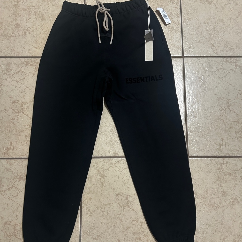 Essentials Charcoal Sweatpants with Drawstring